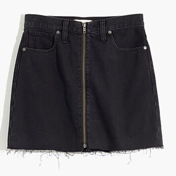Madewell Rigid Denim A-Line Mini Skirt in Lunar Wash Size 25 - Picture 5 of 10